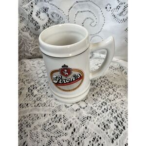 Vintage 1984 Stroh's Brewery Ceramic Iowa Expansion White Beer Stein Mug